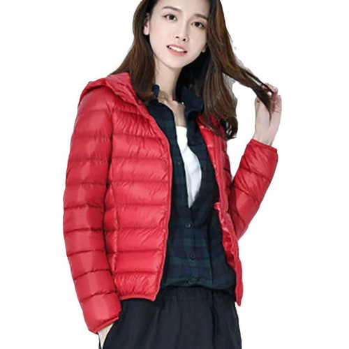 輕薄棉衣女2024女士短款修身輕薄款小棉衣女款立領女款連帽批