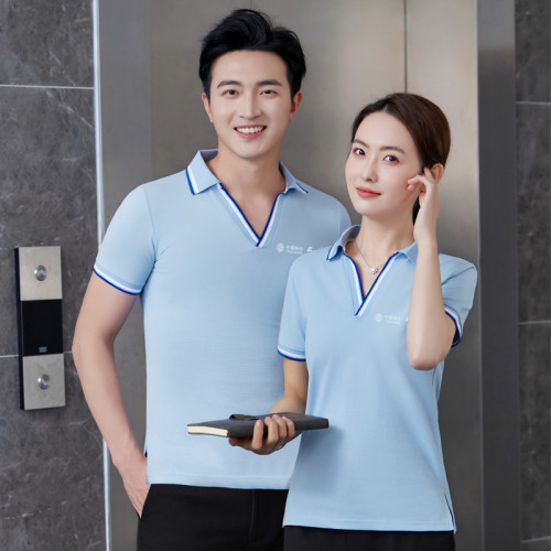 移動工作服POLO衫男女同款短袖5G移動營業廳POLO衫工裝製服夏