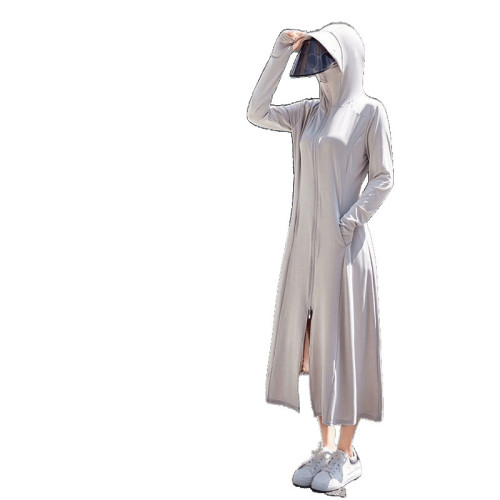 曬衣女2025新款夏季長款全身紫外線輕薄50+冰絲曬服外套