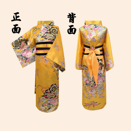 cosplay兒童日本和服傳統服飾印花浴衣睡袍動漫演出寫真套裝