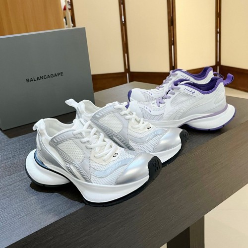 夏天透氣網面休閒拼色老爹鞋女新款百搭厚底增高輕便運動跑步鞋潮