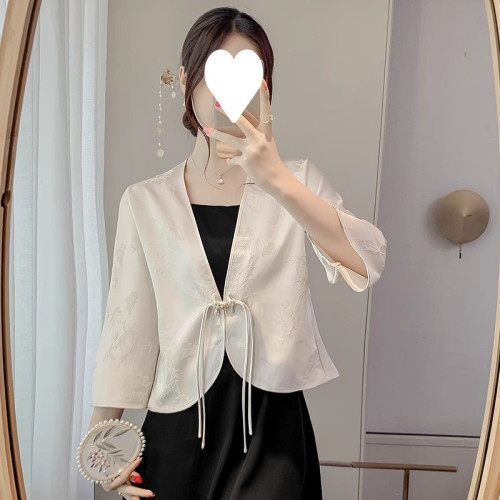 新中式國風防曬衣女2025新款夏季薄款小披肩外套開衫外搭短款上衣