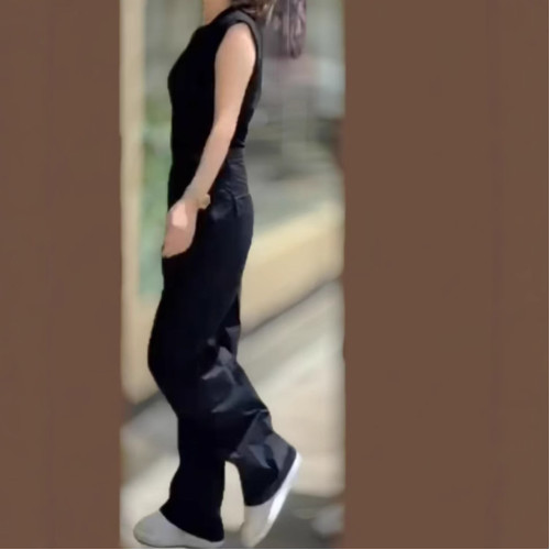 25101婕妤秀時尚洋氣別致設計感兩件套女夏季新款百搭上衣顯瘦長