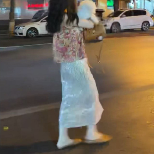 25709新大愛美依緣2025夏季新款國風無袖馬甲上衣高腰半身裙洋氣