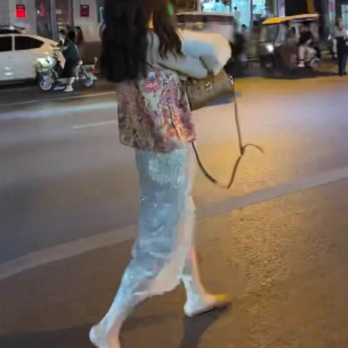 25709新大愛美依緣2025夏季新款國風無袖馬甲上衣高腰半身裙洋氣