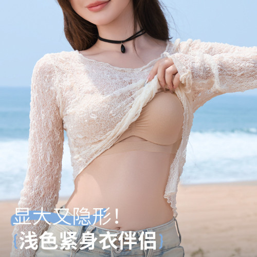 粉底液內衣女膚色隱形半杯小胸聚攏夏薄款涼感2025防下垂顯大文胸