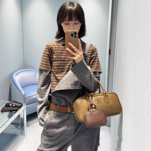 25春夏新品M家同款條紋短袖T恤女咖色上衣速乾寬松運動休閒短袖