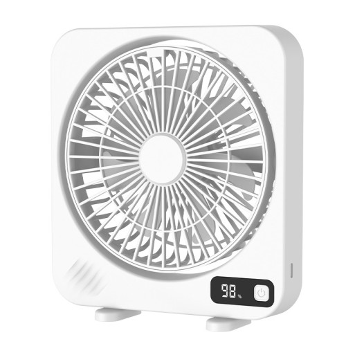 25年新款桌面小風扇家用電風扇循環大風力台扇USB數顯桌面風扇