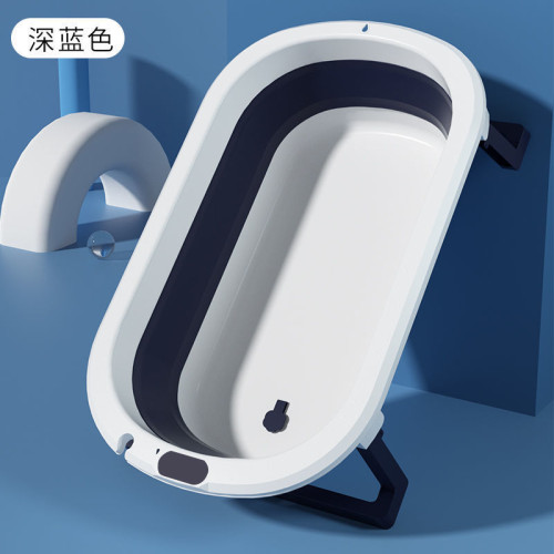 嬰兒可折曡洗澡盆浴盆寶寶躺坐大號浴桶小孩家用泡澡新生兒童用品