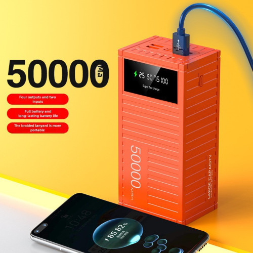 創意集裝箱66W超級快充充電寶50000安培PD22W雙向快充10000安培
