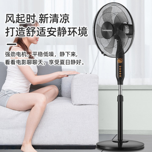 【嚴選】長虹風扇家用落地扇大風力多檔調節立式搖頭落地式電風扇