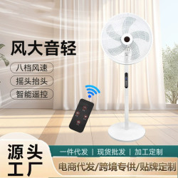 新款16寸電風扇家用落地扇台式遙控超靜音定時禮品電風扇一件起批