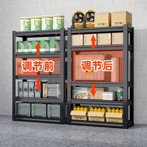倉儲貨架家用置物架多層落地倉庫陽台儲物架加厚襍物間鋼製收納架
