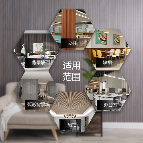 新款3d立體格柵牆貼背景牆裝飾牆板自粘闌珊防水加厚隔刪