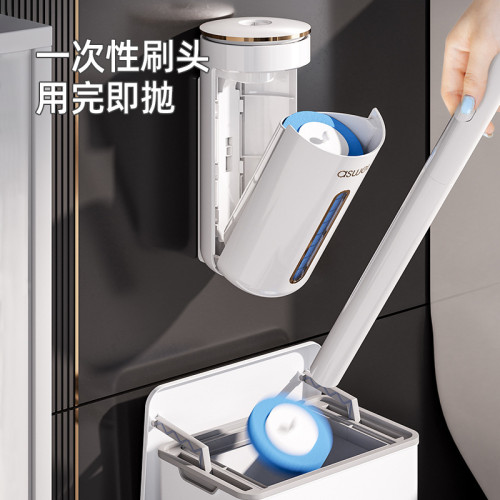 一次性馬桶刷家用無死角2023新款壁掛式洗厠所神器替換頭清潔刷子