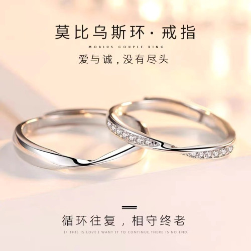 18k白金正品莫桑石戒指D色女1克拉倣真鑽戒婚戒經典六爪鉑金