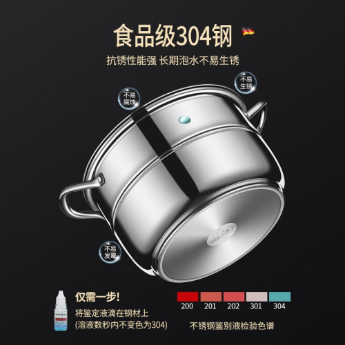 定時蒸鍋304不鏽鋼特厚多功能家用多層蒸饅頭魚電磁爐瓦斯爐專用
