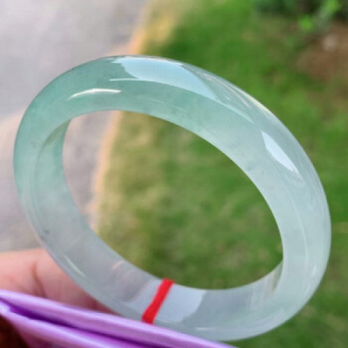 翡翠手鐲天然緬甸淺綠油青玉鐲緬甸玉手鐲少女款手鐲玉石翡翠