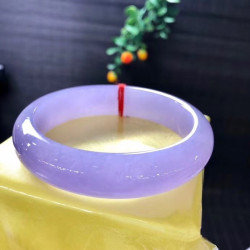 翡翠手鐲女款冰種陽綠天然春彩紫羅蘭緬甸老坑正圈玉鐲玉手鐲