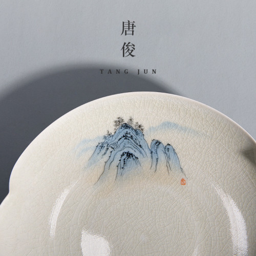 唐俊 壺承 壺托 蓋碗底托 底盤 茶壺配件 托盤乾泡台盤子功夫茶具