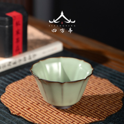 官窰鐵胎主人杯女功夫茶杯陶瓷品茗杯茶具個人專用高級景德鎮手工