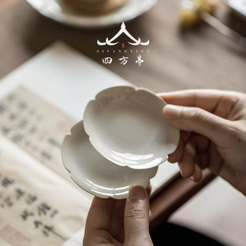杯墊隔熱墊陶瓷杯托茶具配件草木灰防燙杯碟日式茶道