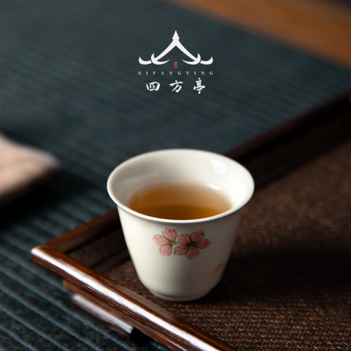景德鎮手工主人杯陶瓷手繪功夫茶具茶杯單杯品茗杯單杯喝茶茶碗
