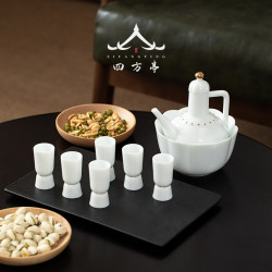 溫酒器白酒杯套裝高檔酒盅家用一口杯清酒分酒器加熱暖酒中式黃酒