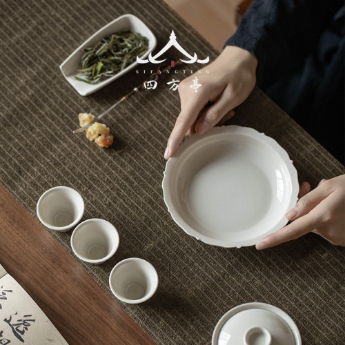 蓋碗茶杯手工茶具防燙茶碗帶蓋單個高檔草木灰家用大號泡茶碗