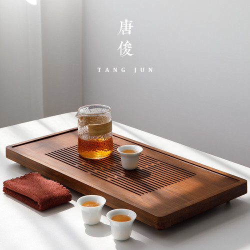 日式竹製茶海茶具茶盤現代簡約蓄水排水兩用客廳茶台家用瀝水托盤