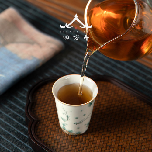 手繪景德鎮主人杯單杯陶瓷功夫茶具茶杯品茗杯子小茶碗女士家用