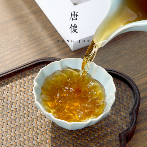 四方亭 汝窰開片茶杯汝瓷杯子茶盞高級女士品茗杯主人杯個人專用