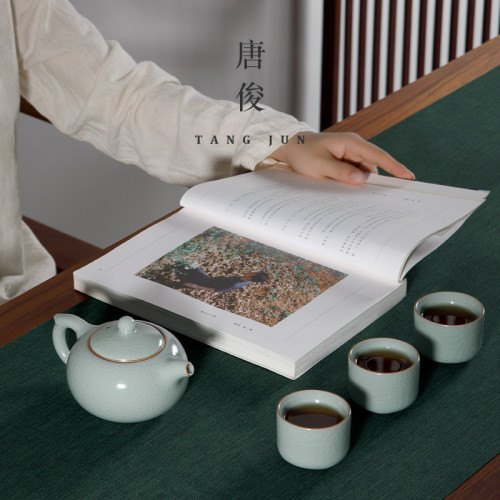 唐俊 汝窰小號茶杯50ml乾坤客人杯