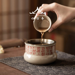 茶洗帶蓋建水大號家用茶缸水盂陶瓷高級茶道茶藝乾泡水缸茶渣水洗