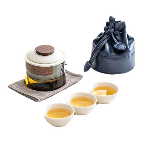 泡茶杯可攜式旅行功夫茶具套裝快客杯茶壺一人簡易陶瓷蓋碗個人