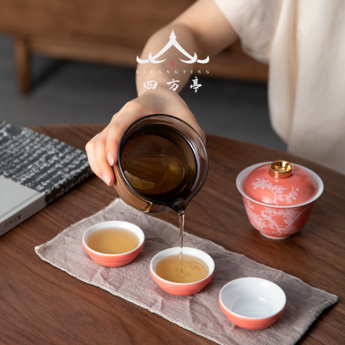 旅行茶具個人專用女士簡易可攜式包泡茶壺精緻下午茶一壺三杯家用