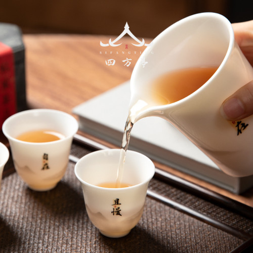 品茗杯茶杯陶瓷主人杯羊脂玉功夫白瓷白玉喝茶小杯子陶瓷單杯德化