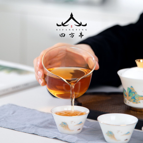 旅行茶具套裝蓋碗可攜式收納包新款一壺二杯快客杯陶瓷三杯