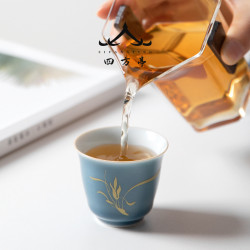 茶杯陶瓷主人杯單杯個人專用茶杯陶瓷品茗杯功夫茶具茶盞家用白瓷