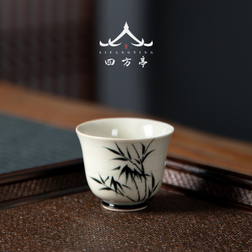 景德鎮手繪功夫茶杯套裝品茗杯陶瓷中式小杯子喝茶主人杯茶具單杯