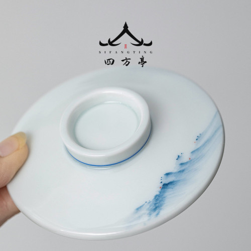 茶杯風杯子陶瓷杯泡茶杯辦公室水杯茶水分離教師節三件套帶蓋