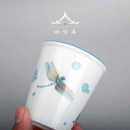 大號單杯聞香杯聚香杯薄胎主人杯茶杯陶瓷功夫茶具茶盞品茗杯茶具