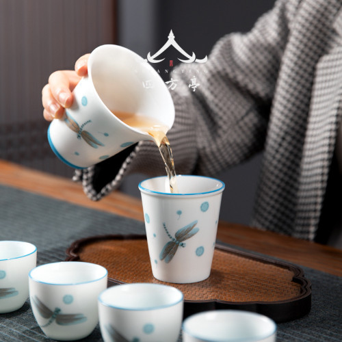大號單杯聞香杯聚香杯薄胎主人杯茶杯陶瓷功夫茶具茶盞品茗杯茶具