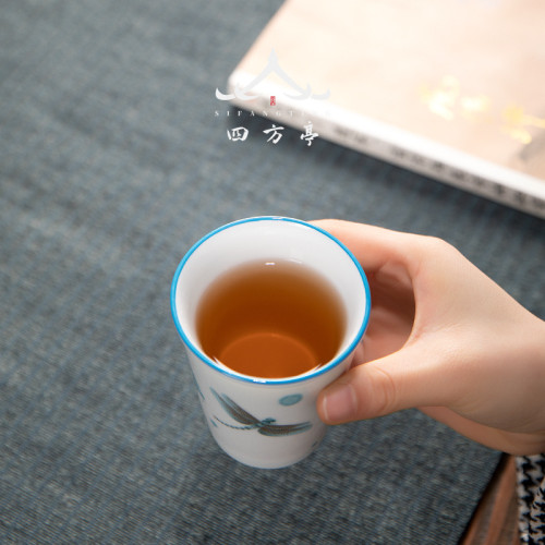 大號單杯聞香杯聚香杯薄胎主人杯茶杯陶瓷功夫茶具茶盞品茗杯茶具
