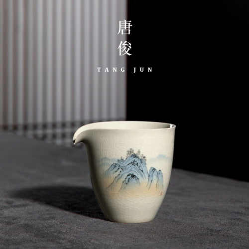 唐俊 景德鎮公道杯陶瓷中式茶海分茶器公杯高級