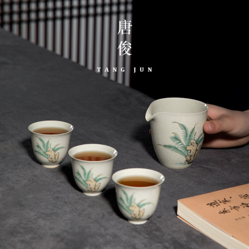 唐俊 景德鎮公道杯陶瓷中式茶海分茶器公杯高級