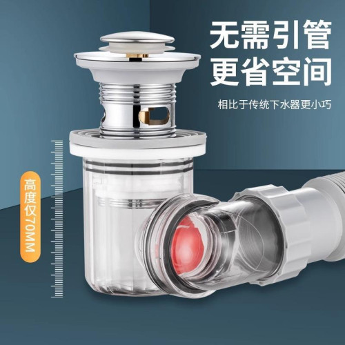 洗臉盆可旋轉防返臭下水管臉池臉盆下水器排水管道牆排配件省空間