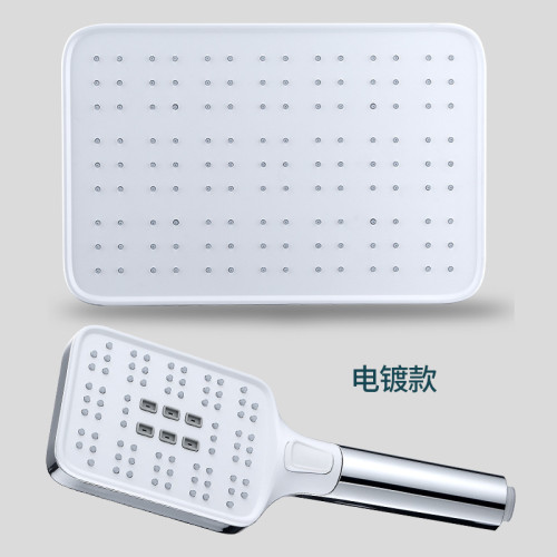 液態矽膠廈門加壓滿天星抖音爆款方形浴室頂噴蓮蓬頭手持花灑套裝