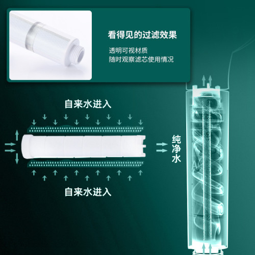 新款大面板加壓九檔多功能止水手持花灑蓮蓬頭過濾花灑套裝
