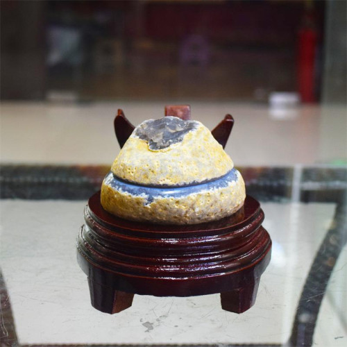 永韻天然瑪瑙水晶原石聚寶盆居家辦公紫水晶洞烏拉圭晶簇擺件